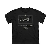 Fantastic Beasts Boys Magic To Work Here Short Sleeve Juvenile Tee / T-Shirt