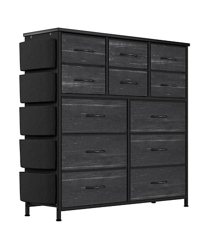 gaomon 12 Drawer Dresser for for Bedroom, Fabric Dressers & Chest of Drawers