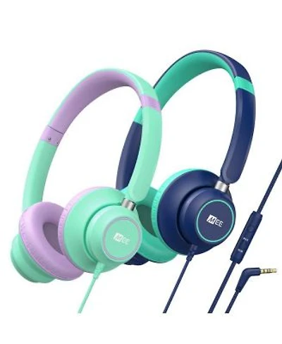Mee Audio Kidjamz Kj45 Safe Listening Headphones For Kids W Inline Microphone 2 Pack