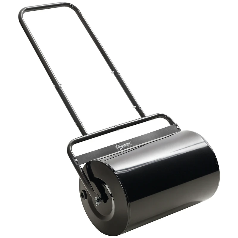 Outsunny Push/Tow Lawn Roller, Yard Roller for Flattening Sod,