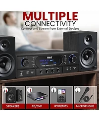 Pyle Home Theater Wireless Bt Streaming Receiver Amplifier