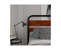gaomon Bed Frame, King Size Platform Bed Frame with Wood Headboard, Heavy Duty Metal Slat Support, Easy Installation, Noise Free Design Mattress Found