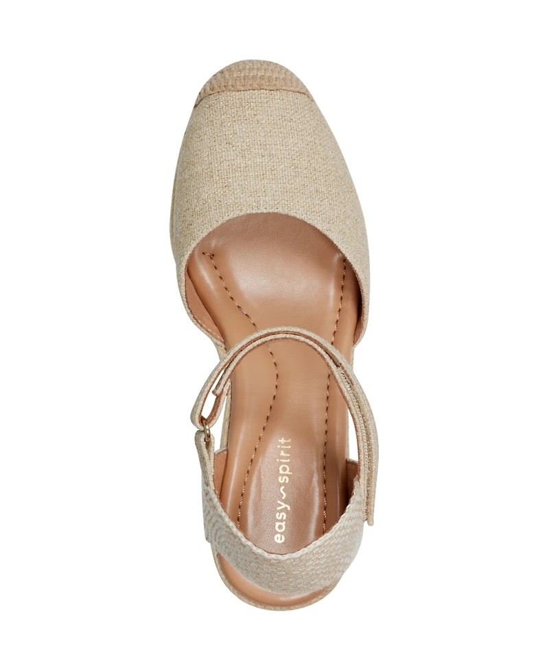 Easy Spirit Women's Makaylie Closed Toe Wedge Sandals