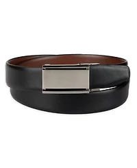 Alfani Men's 2-In-1 Reversible AlfaTech Custom Fit Pressure Locking Plaque Buckle Belt