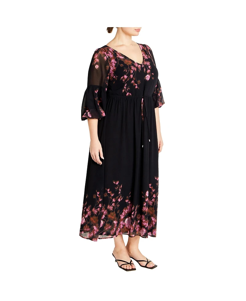 Plus Romance Border Dress