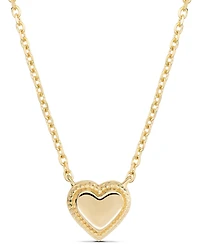 Devata Sweet Heart Chain Necklace in 14K Gold, 16 in adj to 18 in, approx. 4.3 grams.