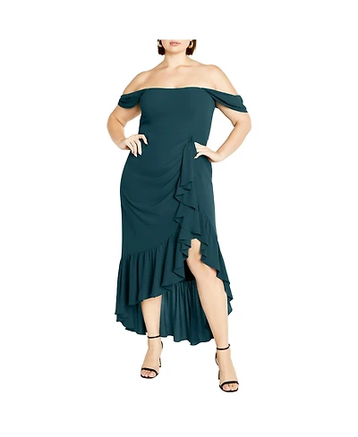 City Chic Plus Rosabella Maxi Dress