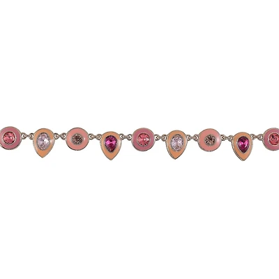 Laundry by Shelli Segal Multi Colored Enamel and Stone Collar Necklace