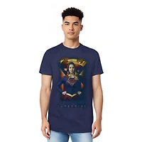 Supergirl Mens Standing Symbol Short Sleeve Adult Tee / T-Shirt