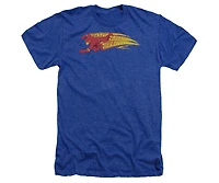 Dc Flash Mens Comics Fastest Man Alive Adult Heather Tee / T-Shirt