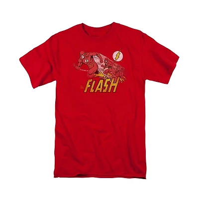 Dc Flash Mens Comics Crimson Comet Short Sleeve Adult Tee / T-Shirt