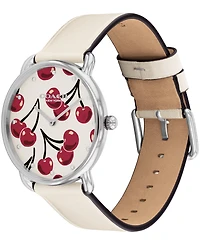 Coach Women's Elliot Chalk Leather Strap Watch, 36mm