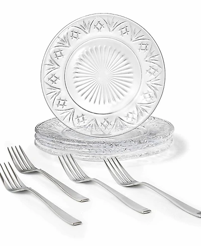 Godinger Dublin Cocktail Plates, Set of 4