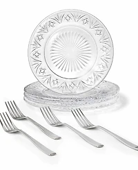 Godinger Dublin Cocktail Plates, Set of 4