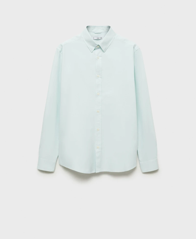Mango Men's Slim-Fit Cotton Oxford Shirt