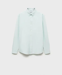 Mango Men's Slim-Fit Cotton Oxford Shirt