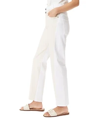 Sam Edelman Women's Stovepipe High-Rise Jeans - White