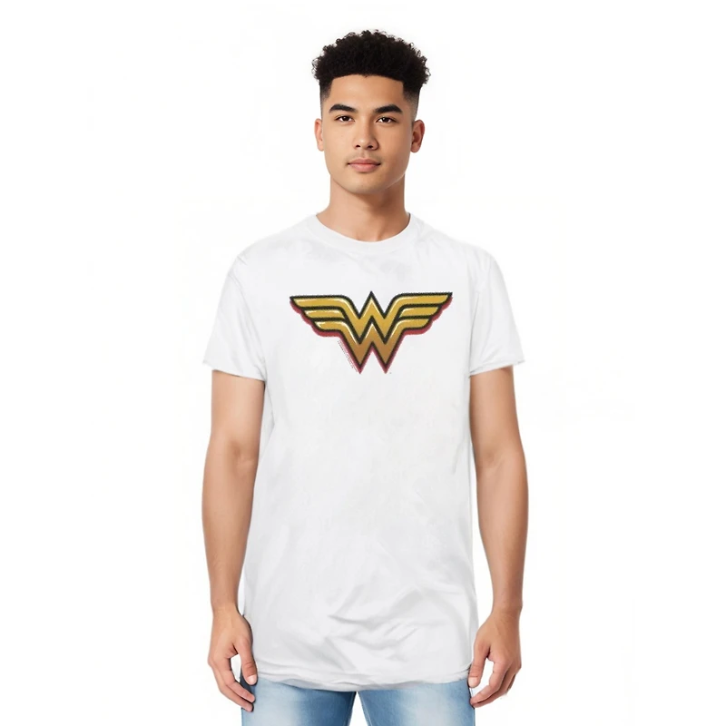 Dc Wonder Woman Men's Comics Airbrush Ww Short Sleeve Adult Tee / T-Shirt