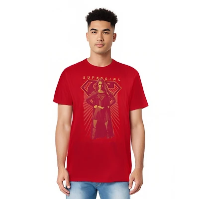 Supergirl Mens Ready Set Short Sleeve Adult Tee / T-Shirt
