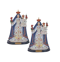 Fc Design "2-pc Set" 12"H Our Lady of Candle Statue Virgin of Candelaria Holy Figurine Statue Ornament Home Room Office Decor and Perfect Ideas for Ho