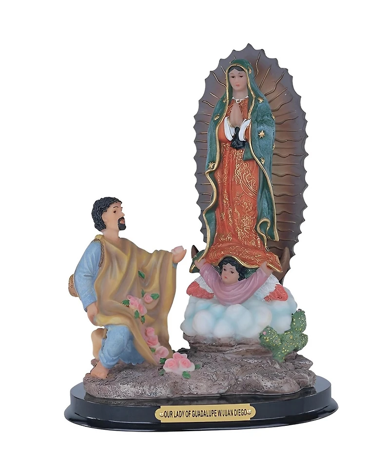 Fc Design "2-pc Set" 9"H Our Lady of Guadalupe with Saint Juan Diego Holy Figurine Statue Ornament Home Room Office Decor and Perfect Ideas for Housew