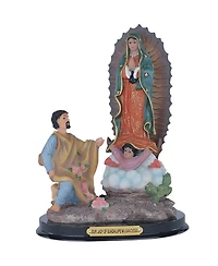 Fc Design "2-pc Set" 9"H Our Lady of Guadalupe with Saint Juan Diego Holy Figurine Statue Ornament Home Room Office Decor and Perfect Ideas for Housew
