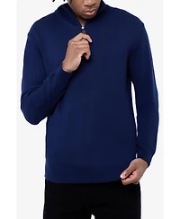 Spring + Mercer Men's Quarter Zip Mock Neck Sweater