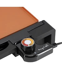 MegaChef 21.63 Inch Copper Electric Grill with Non-Stick Coating