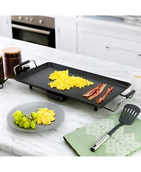 MegaChef 21 Inch Electric Grill with Drip Tray and Non-Stick Coating