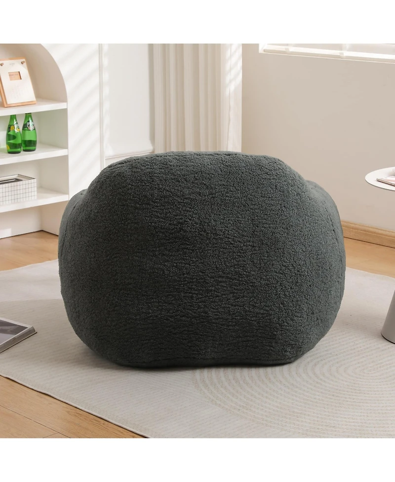 The Pop Home Giant Bean Bag Chair for Adults, Comfy Beanbag Couch with Armrests Living Room & Bedroom-The