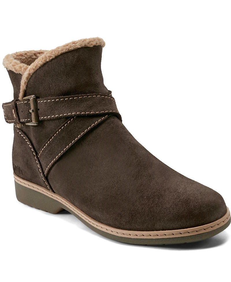 Earth Women's Hutton Buckle Strap Cozy Booties