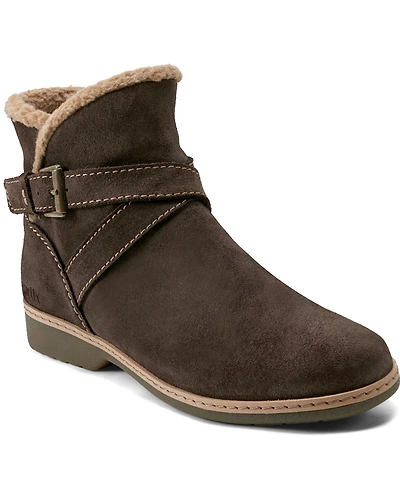 Earth Women's Hutton Buckle Strap Cozy Booties