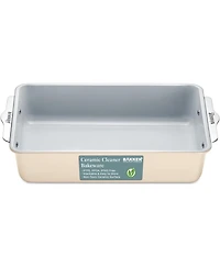 'Premium Non-Stick Ceramic 8"x15.5" Rectangle Pan - Aluminized Steel with Coating, Pfoa & Pfas Free