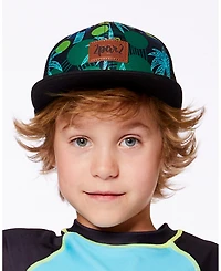Deux par Deux Boy Printed Cap Green Jungle On Black - Toddler|Child