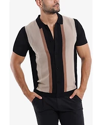 Spring + Mercer Men's Stripe Polo Sweater