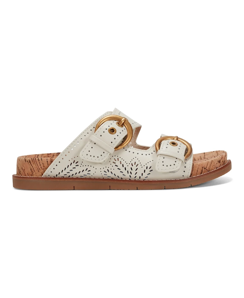 Earth Women's Francii Double Band Flat Slip-On Sandals