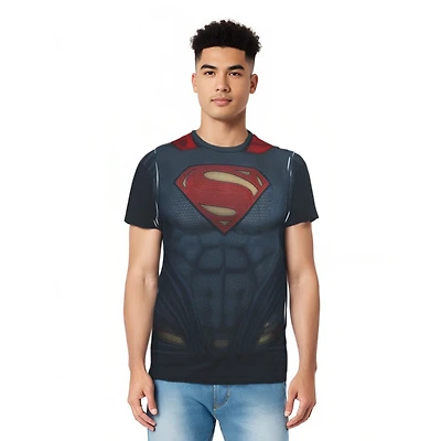 Batman V Superman Mens Uniform Short Sleeve Adult Poly Crew Tee / T-Shirt