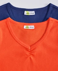 Epic Threads Little & Big Girls Ruched V-Neck Top, Exclusively at Macy's