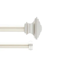 Kenney Mission 3/4" Decorative Bay Window Double Curtain Rod