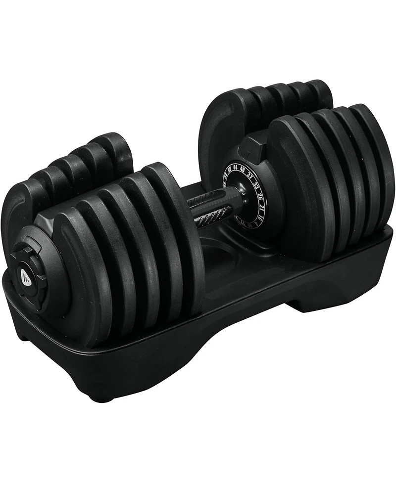 LifePro Single Adjustable Dumbbell – 4lb to 90lb Weight Range, Compact Design for Home Gym, Versatile Fitness Equipment