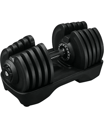 LifePro Single Adjustable Dumbbell – 4lb to 90lb Weight Range, Compact Design for Home Gym, Versatile Fitness Equipment