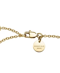 Rosefield Emerald Duo Bracelet In 14K Yellow Gold Plated Stainless Steel