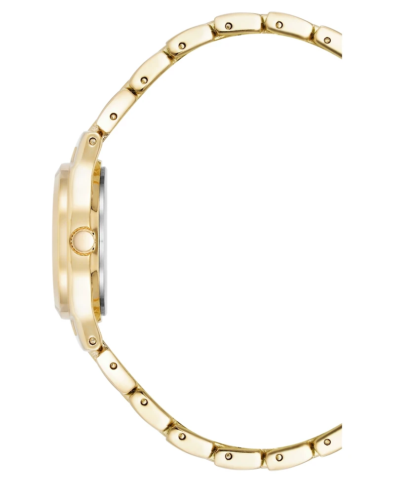 Anne Klein Women's Quartz Pink and Gold-Tone Metal Alloy Watch, 26mm
