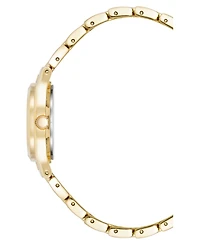 Anne Klein Women's Quartz Pink and Gold-Tone Metal Alloy Watch, 26mm