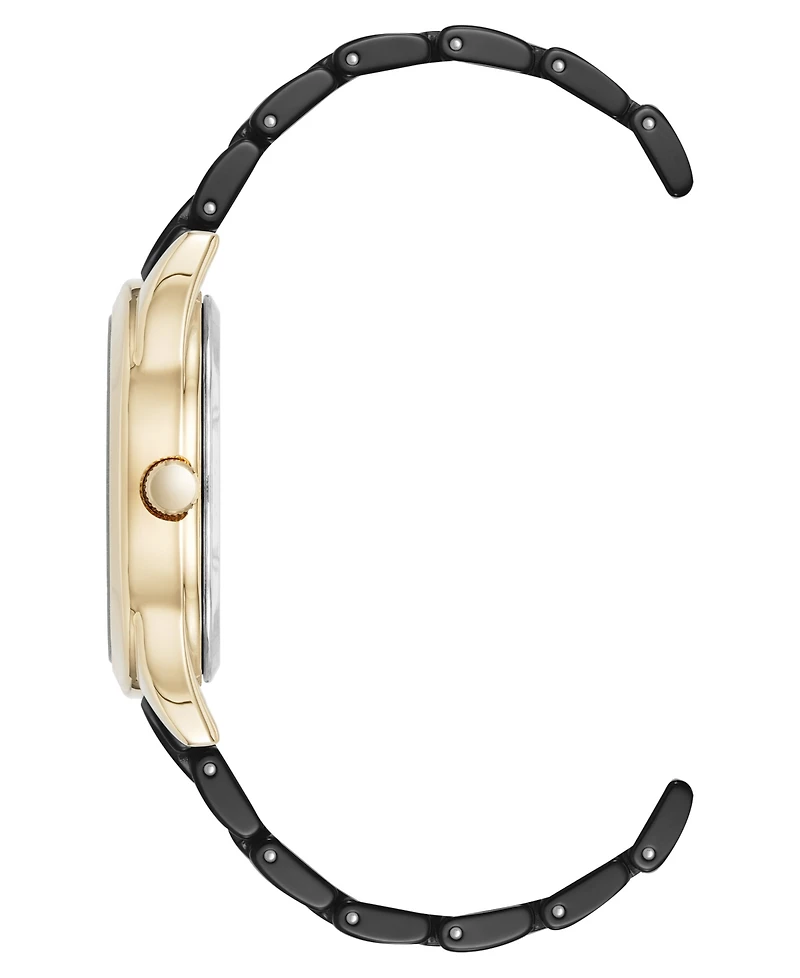 Anne Klein Women's Quartz Ceramic Oval Diamond Dial Watch