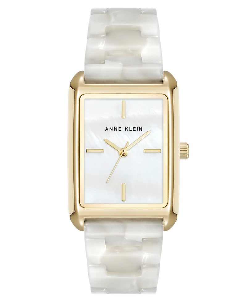 Anne Klein Women's Quartz Ivory Acetate Bracelet Watch, 26mm