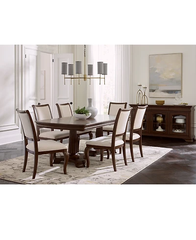 Nelman 7-Pc. Rectangular Dining Set (Table & 6 Side Chairs), Created for Macy's