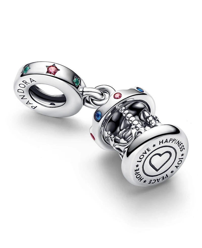 Pandora Sterling Silver Spinning Carousel Dangle Charm