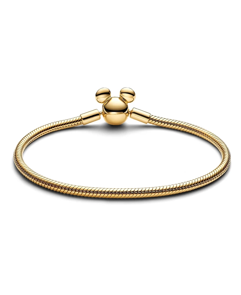 Pandora Disney Mickey Mouse Clasp Moments Snake Chain Bracelet