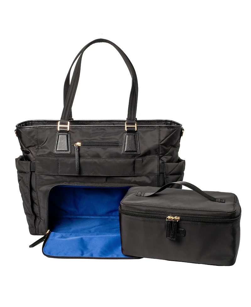 MinkeeBlue Convertible Organizational Ella Tote Bag with Lunch